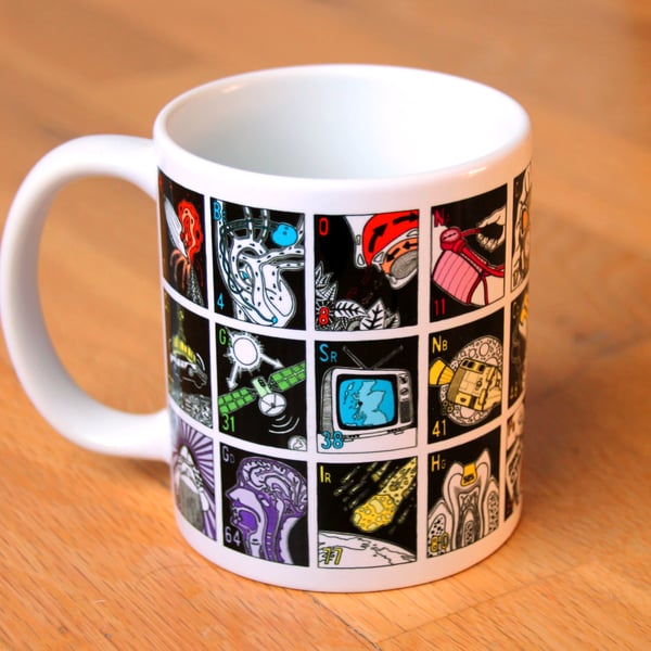 The Periodic Table of the Elements - Illustrated Mug