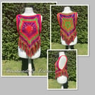 Rainbow crocheted top