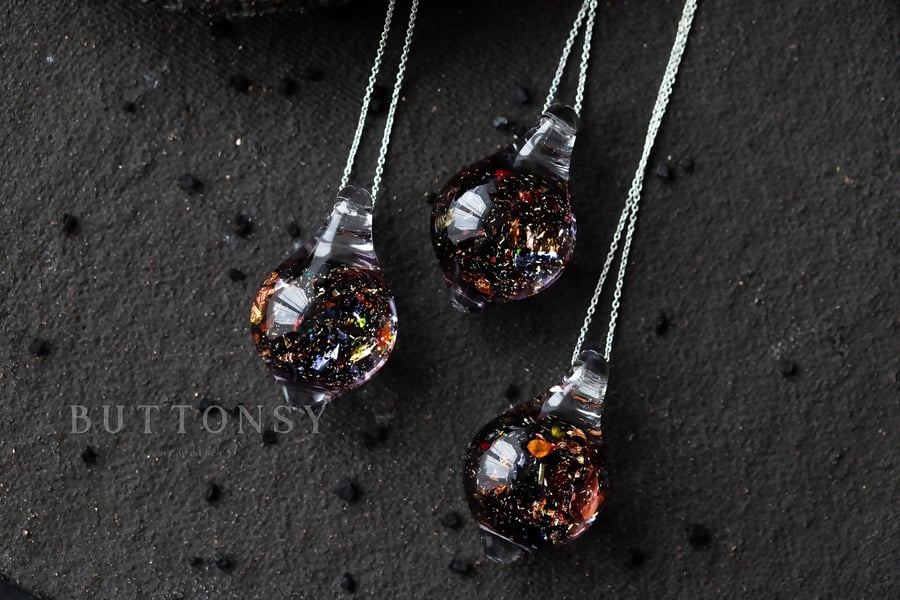 Starry Sky Necklace Night Sky Necklace Star Necklace Aurora Jewellery Resin Neck