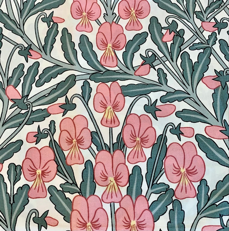 Pretty Grey Pink THE SHREWSBURY a Sandersons Vintage Fabric Lampshade option 