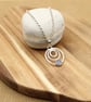 Silver pendant with blue Agate stone - Image 4