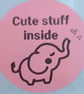 50 'Cute Stuff Inside' Thermal Printed Stickers (EP)