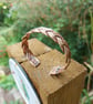 Handmade Pure Copper Braided Bangle – 7th Anniversary Gift - Handcrafted in Corn - Image 2