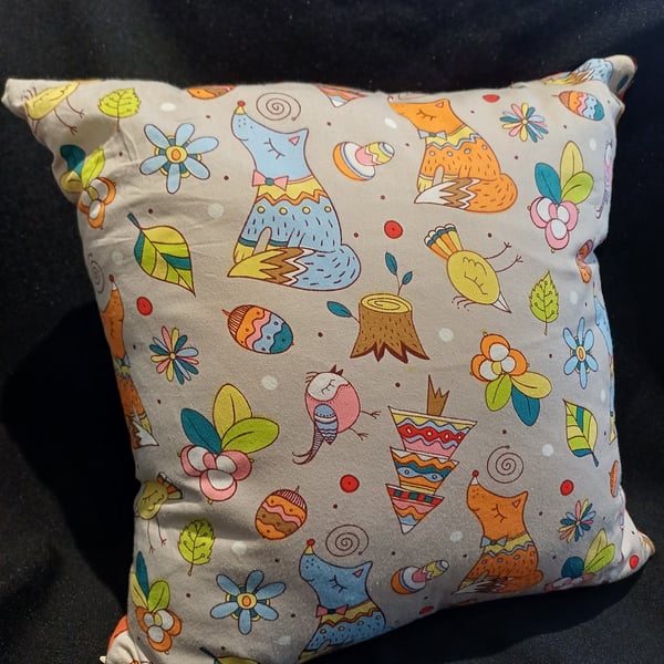 handmade  woodland themed Cushion