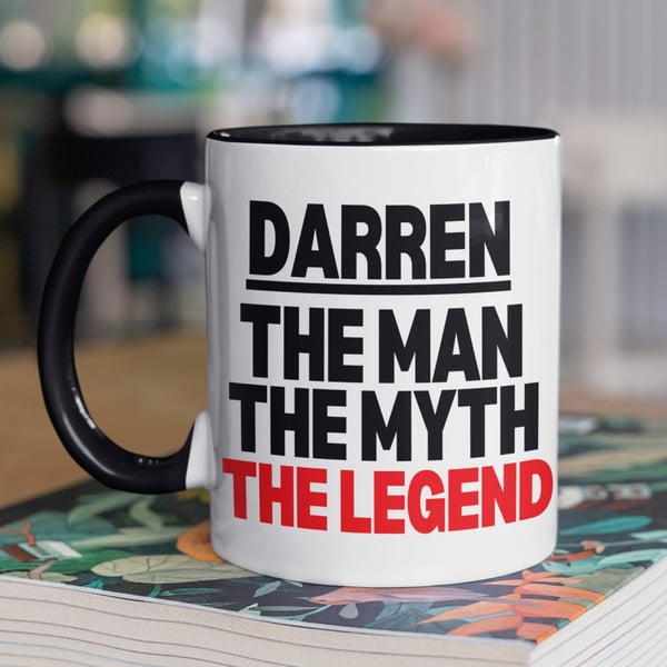 Personalised The MAN, The MYTH, The LEGEND Mug - Mate Friend Funny Christmas 
