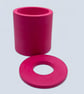 Handmade Fuchsia Pink Diffuser Bottle Holder for Home Fragrance - Image 6
