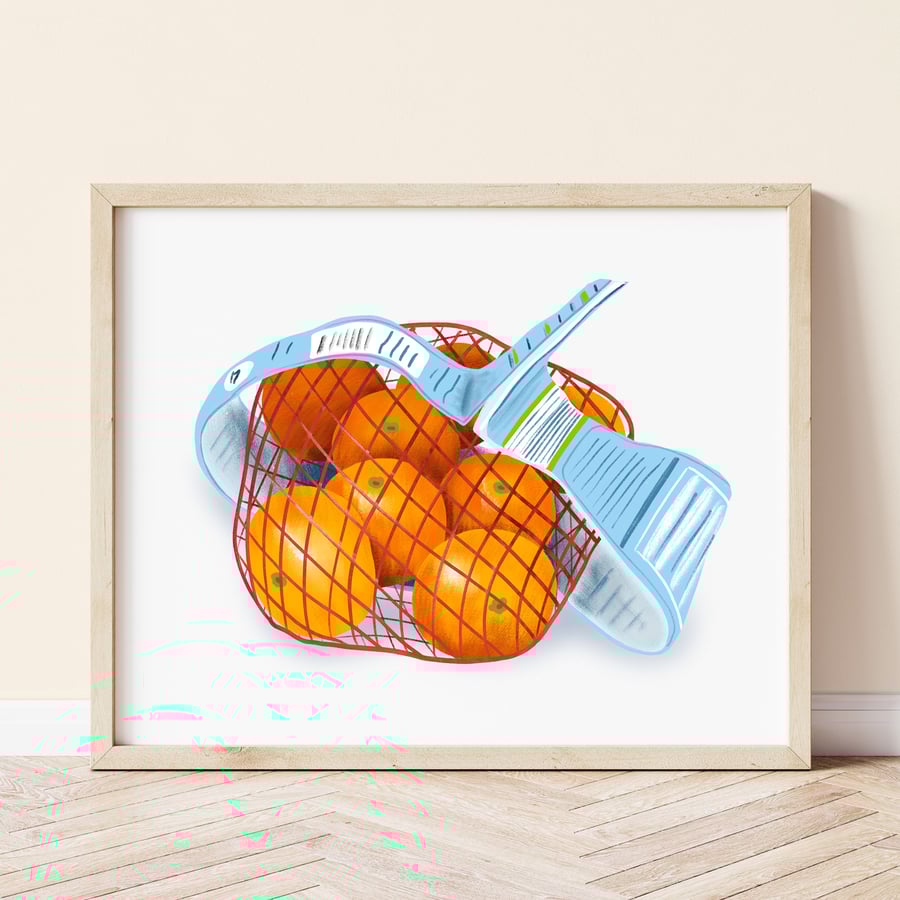 Oranges Art Print, Easy Peelers Art Print