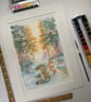 Spring in the woods - Original Watercolour Art - Image 1