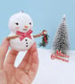 Vintage Style Spun Cotton Snowman Hanging Decoration