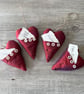 One Red Fabric Heart with Personalised Message Wedding Engagement Proposal - Image 6