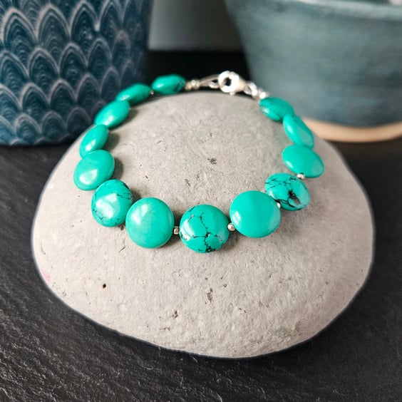 Turquoise and Sterling Silver Bracelet