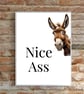 Unnamed ProductNice Ass – Funny Donkey Art Print
