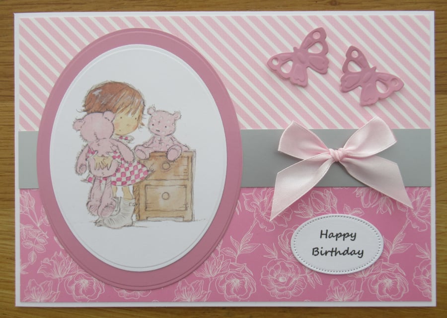 Teddy Bear Love - A5 Birthday Card