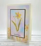 Daffodil Card - Easter, birthday, blank, springtime  - Image 3