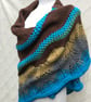 Unique Hand Knitted Crescent Lace Shawl  - Image 4