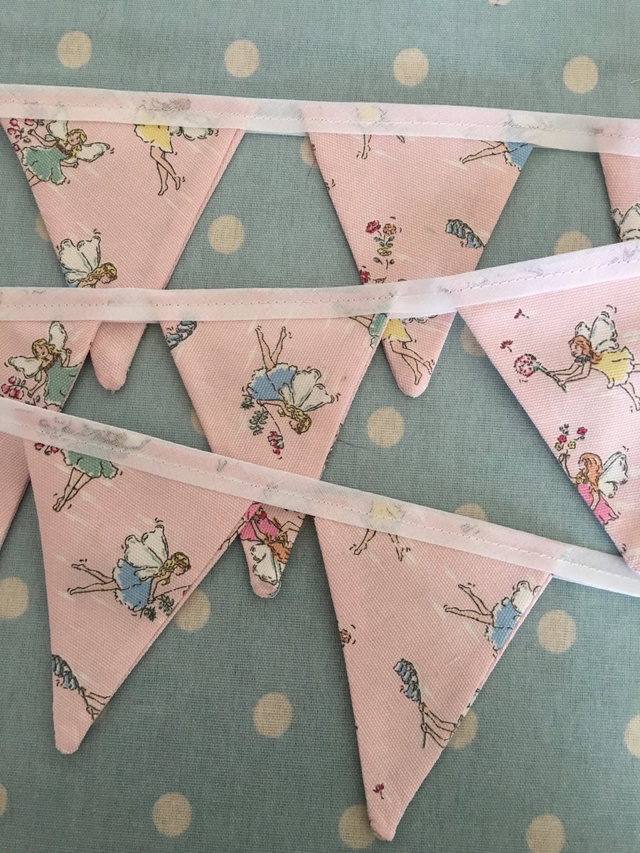 4 ft Mini  Bunting in Cath Kdston Fairy fabric,banner,flag,wedding,event