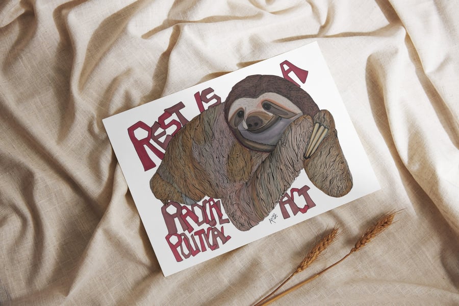 Rest Is a Radical Political Act Postcards - Pack of 5 Cards
