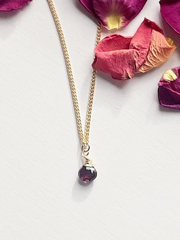 Gold and Garnet Pendant 