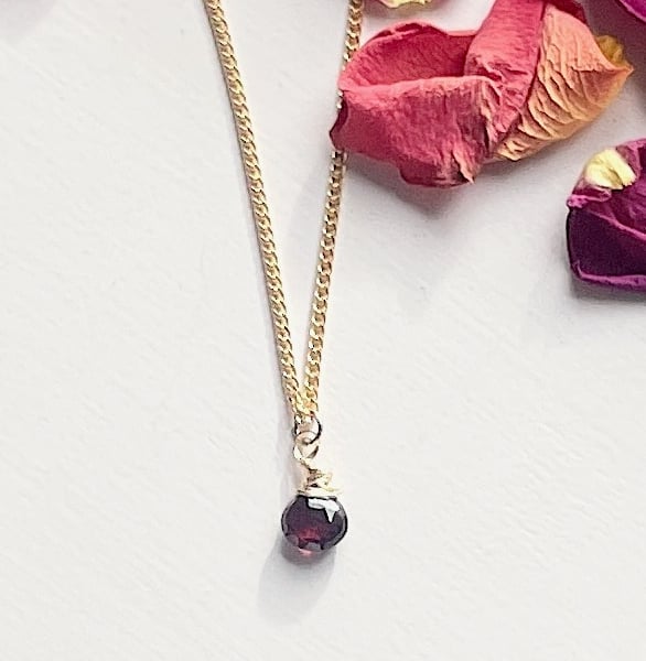 Gold and Garnet Pendant 
