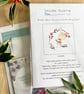 Watercolour Pumpkin Wreath Print Cotton linen Embroidery Panel - Image 3