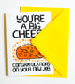 You're A Big Cheese Now Congratulations On Your New Job Funny New Job Card - Image 6