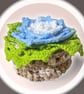 Handmade Crochet Flower Coasters Set of 6 with Basket - Image 9