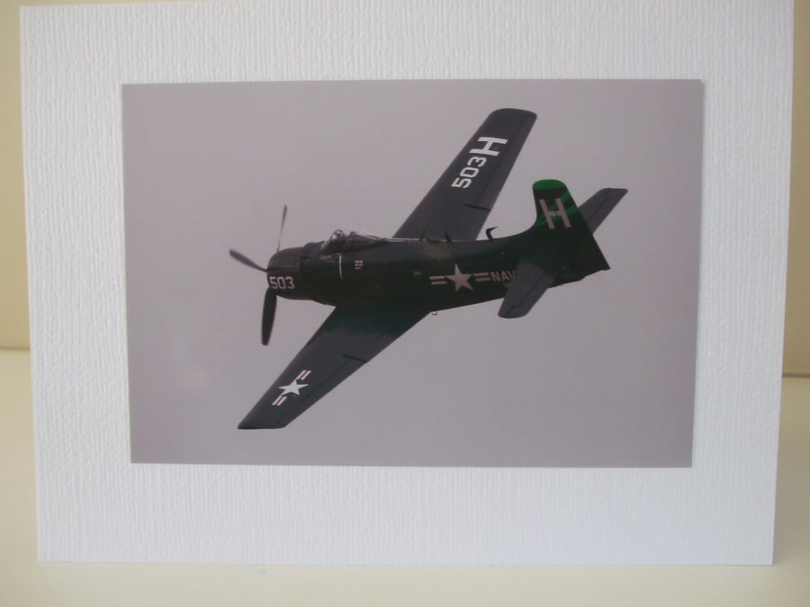 Photograph of a Sky Raider, 1940s aircraft from the U.S.A.