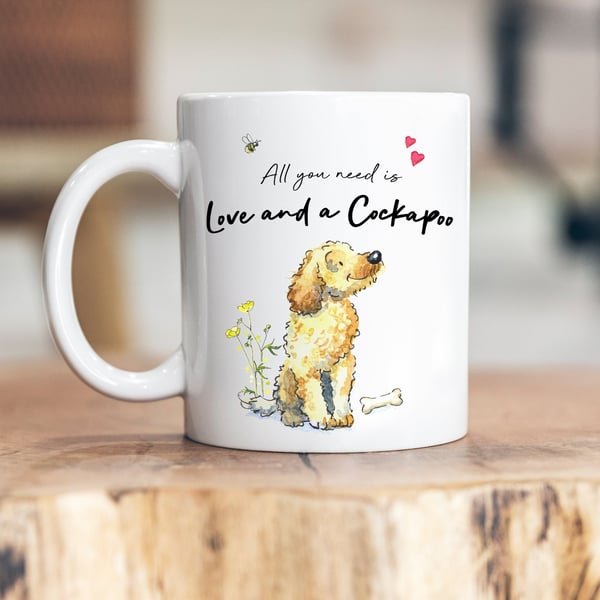 Love and a Cockapoo Ceramic Mug