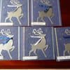 Pack of 5 Reindeer Christmas Cards