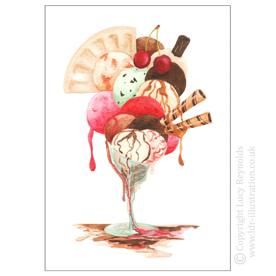 Ice-cream Print A3