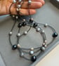 Handmade Pearl & Crystal Necklace – Mallorca & Freshwater Pearls - Image 5