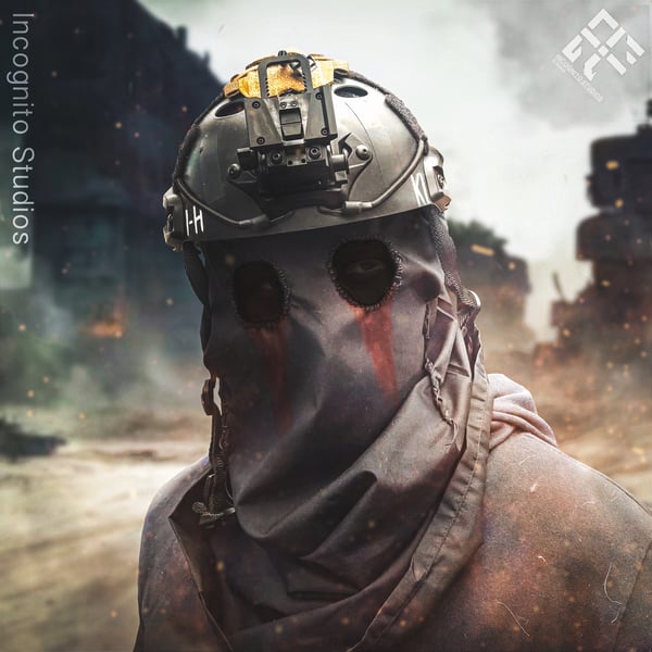 Scarred König Helmet Balaclava Cosplay Airsoft Original Design