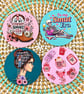 Quirky Coaster Set – Book Lover, Cowboy Romance, Smut Era & Literary-Themed 