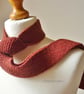 Flecked wool red tie - Rustic wedding theme - Father's Day gift  - Image 1