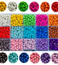 6mm 3D Illusion Acrylic Miracle Beads, a box of 1200pcs, for Jewellery Making, C