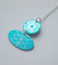Flower necklace in turquoise  - Image 3