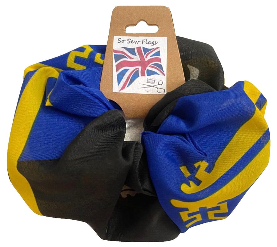 Surrey Old Flag Hair Scrunchie Scrunchies Accessory Band Elastic