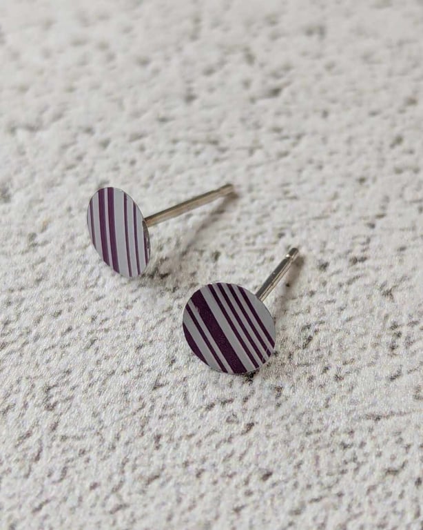 Upcycled Beer Can Stud Earrings