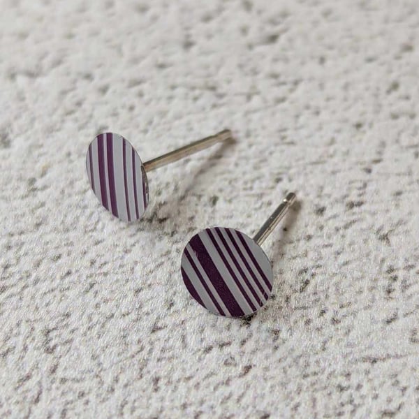 Upcycled Beer Can Stud Earrings