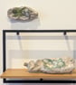 Mixed Media Bottle sculpture textiles plus papercrete - Image 3