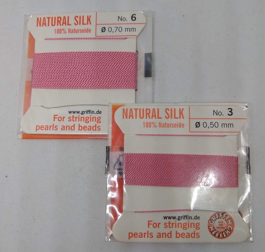 Griffin Bead Cord Natural Silk Thread 6 (0.70mm)