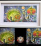 "Hurry to the Portal Girls" Frame White OOAK