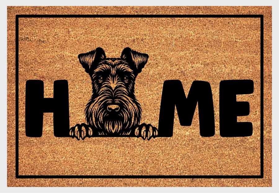 Irish Terrier Home Door Mat No.2 - Irish Terrier Dog Welcome Mat - 3 Sizes
