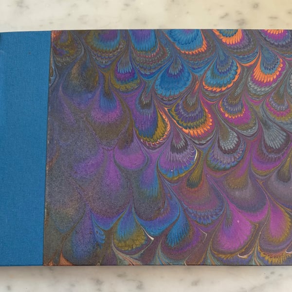 HANDMADE WATERCOLOUR MARBLED SKETCHBOOK