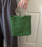 Stylish green crochet handbag - Image 8