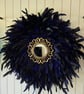 Blue Feather Mirror - Handmade - One Of A Kind - Juju 