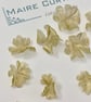 Metallic Gold Silk organza cherry blossom flowers