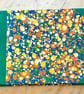 HANDMADE HALF LEATHER BOUND MARBLED SKETCHBOOK