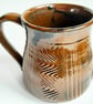 Reduction Fired Temako Mug Brown Glaze  - Hand Thrown Stoneware Ceramic Mug  - Image 2