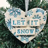 Let it snow small heart  - seconds